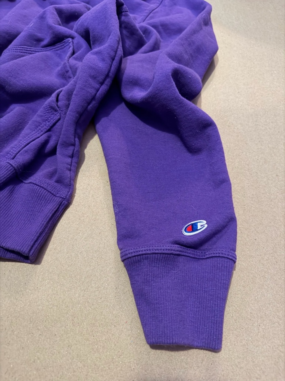 Champion Purple Women's Casual Sweatshirt with C Patch